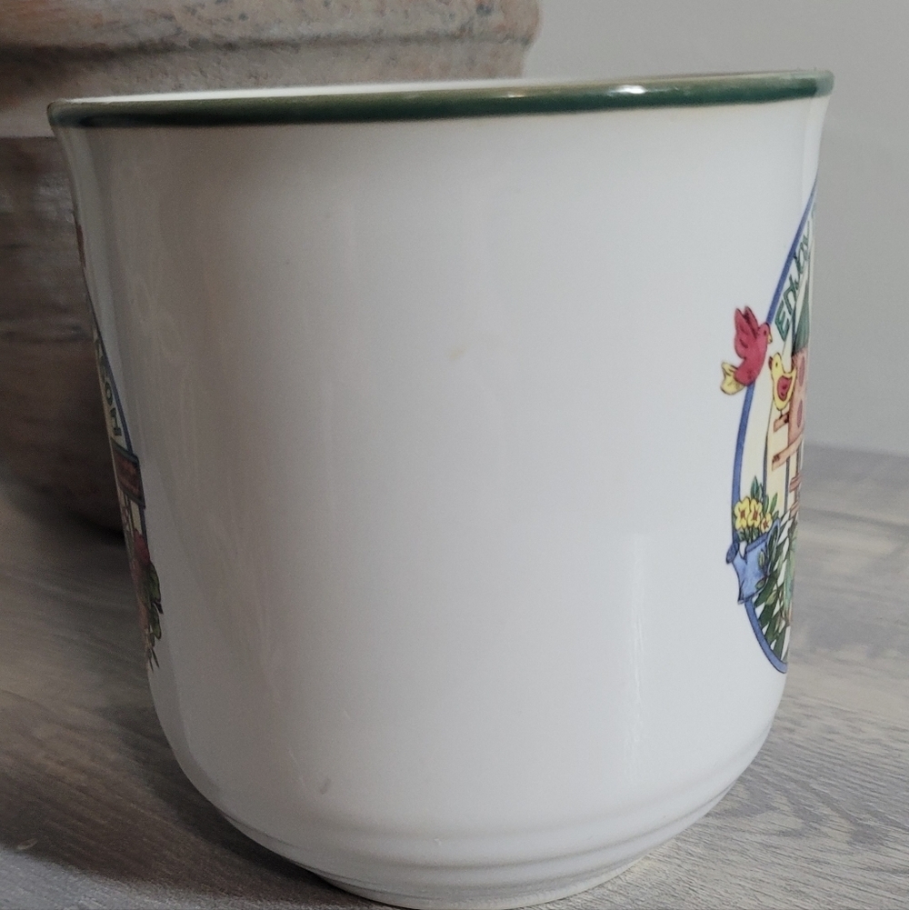 International Tableworks Heartland Stoneware Vintage Garden Mug Set Of 3 - Picture 2 of 7